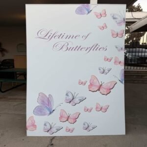 Lifetime of Butterflies Backdrop