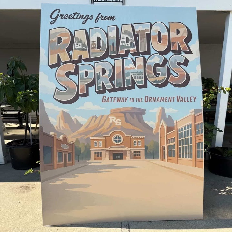 Radiator Springs Backdrop